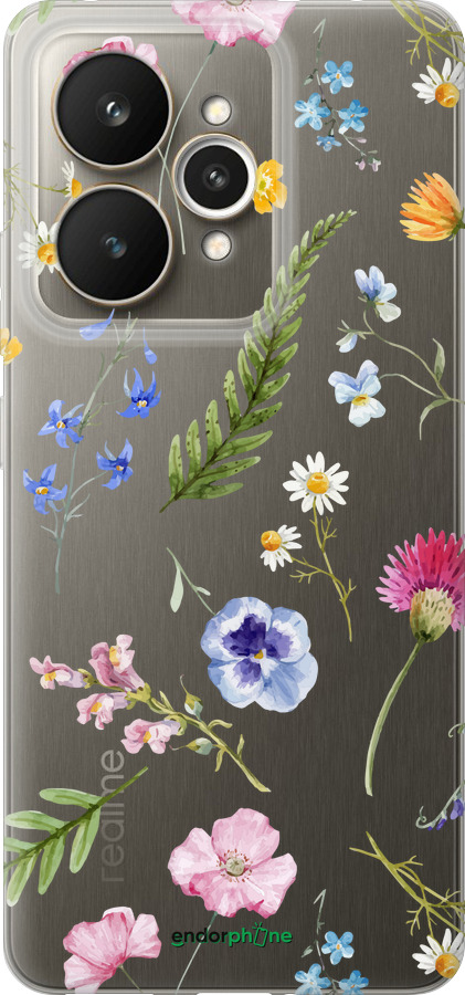Силіконовий чехол Квітковий фон v2 для Realme 15 / 15 PRO - 5472u-4137 изображение 