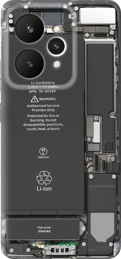 Силиконовый чехол Детали смартфона для Realme 15 / 15 PRO - 5487u-4137 изображение 