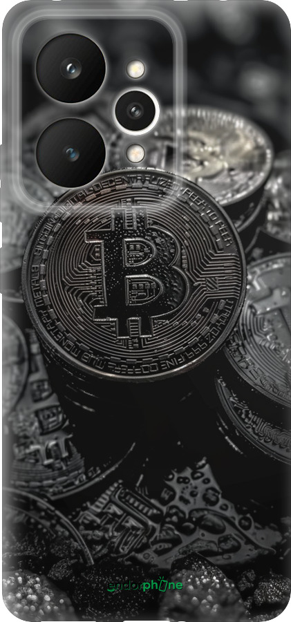 Силіконовий чехол Black Bitcoin для Realme 15 / 15 PRO - 6090u-4137 изображение 