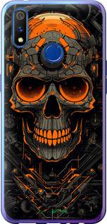Силиконовый чехол Череп для Realme X Lite - 5952u-2030 изображение 