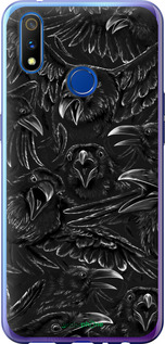 Силиконовый чехол Воронья ярость для Realme X Lite - 6474u-2030 изображение 