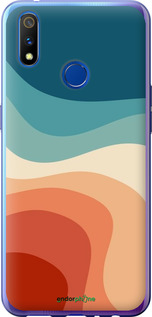 Силиконовый чехол В стиле ретро с волнами для Realme X Lite - 6531u-2030 изображение 