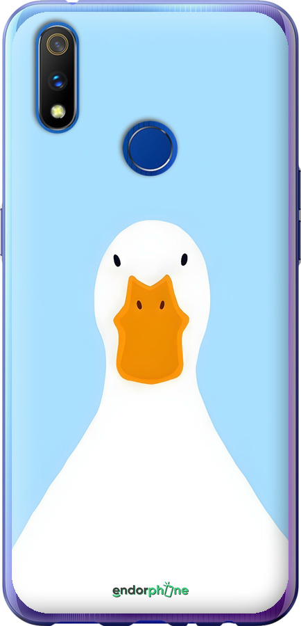 Силіконовий чехол Гусак для Realme X Lite - 6350u-2030 изображение 