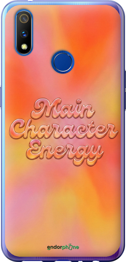 Силиконовый чехол Aura Gradient Main Character Energy Aesthetic Y2K для Realme X Lite - 6783u-2030 изображение 