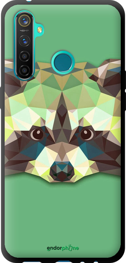 TPU чехол Енот для Realme 5 Pro - 1217b-1861 изображение 