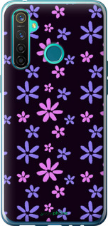 Силіконовий чехол з квітами для Realme 5 Pro - 6258u-1861 изображение 