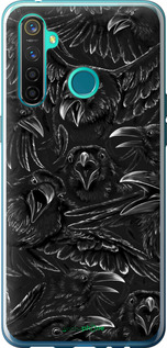 Силиконовый чехол Воронья ярость для Realme 5 Pro - 6474u-1861 изображение 