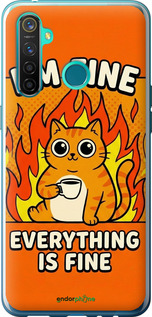 Силіконовий чехол Funny Cat для Realme 5 Pro - 6786u-1861 изображение 