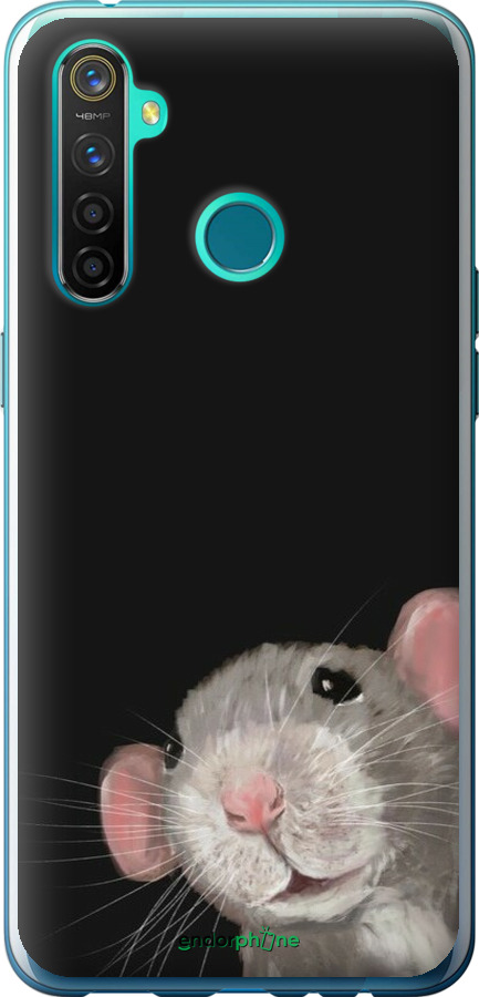 Силіконовий чехол The Peeking Rat для Realme 5 Pro - 6442u-1861 изображение 