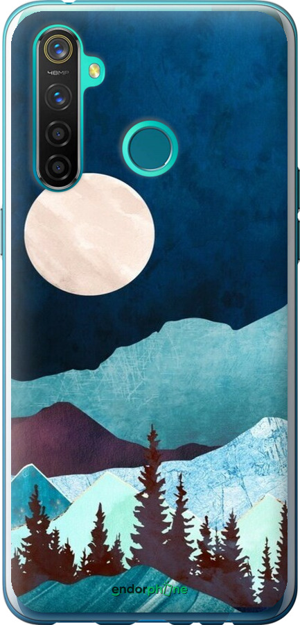 Силіконовий чехол Гірська ідилія нічний краєвид для Realme 5 Pro - 6488u-1861 изображение 