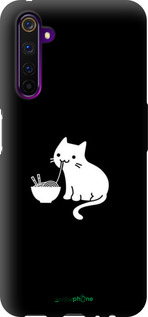 TPU чехол Милий кіт на чорному фоні для Realme 6 Pro - 6528b-1893 изображение 