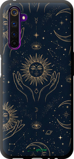 TPU чехол Celestial Harmony: Sun & Moon Gold Mystic Pattern для Realme 6 Pro - 6778b-1893 изображение 