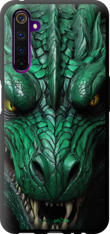 TPU чехол Зелёный дракон v2 для Realme 6 Pro - 5817b-1893 изображение 
