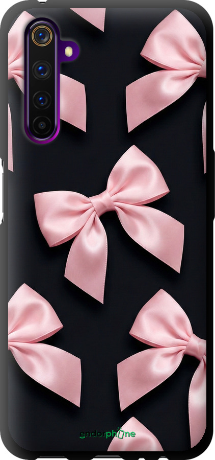 TPU чехол Coquette Ribbons Dark Coquette для Realme 6 Pro - 6767b-1893 изображение 