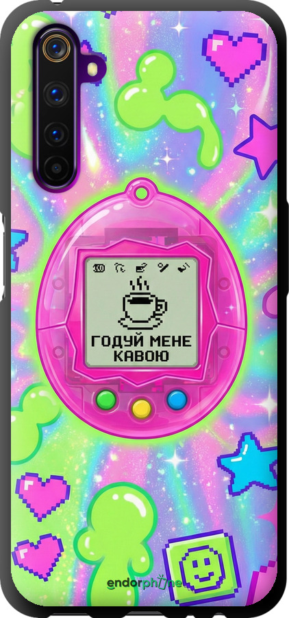 TPU чехол Y2K Aesthetic Retro Pet: Годуй мене кавою для Realme 6 Pro - 6784b-1893 изображение 