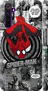 3D пластиковий матовий чехол Человек паук для Realme 6 Pro - 6279m-1893 изображение 