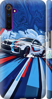 3D пластиковий матовий чехол БМВ для Realme 6 Pro - 6292m-1893 изображение 