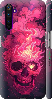 3D пластиковый матовый чехол Череп арт для Realme 6 Pro - 6385m-1893 изображение 