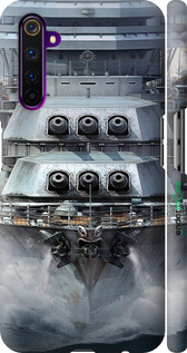 3D пластиковий матовий чехол Лінкор, world of tanks, wargaming, військовий корабель для Realme 6 Pro - 6453m-1893 изображение 
