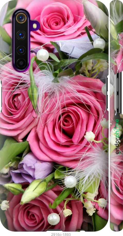 

3D пластиковий матовий чохол "Ніжність" для Realme 6 Pro, Рожевий