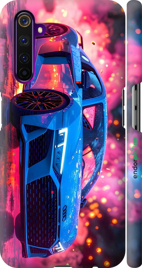 3D пластиковий матовий чехол Ауди для Realme 6 Pro - 6286m-1893 изображение 