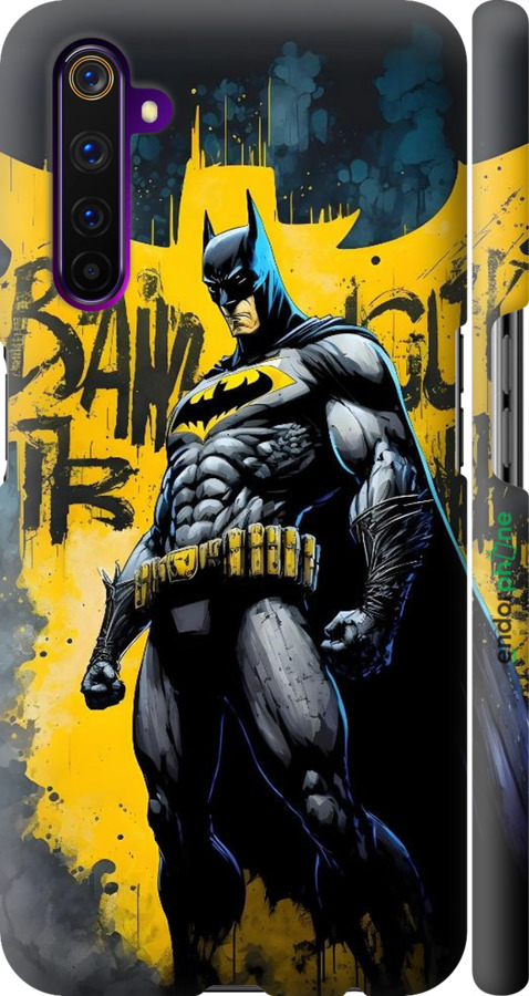3D пластиковий матовий чехол Бетмен для Realme 6 Pro - 6290m-1893 изображение 