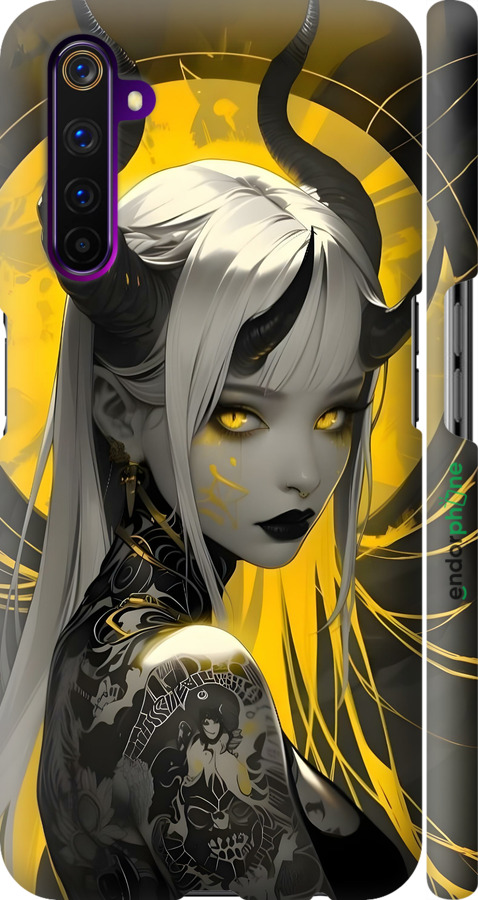 3D пластиковый матовый чехол Аниме демон 2 для Realme 6 Pro - 6309m-1893 изображение 