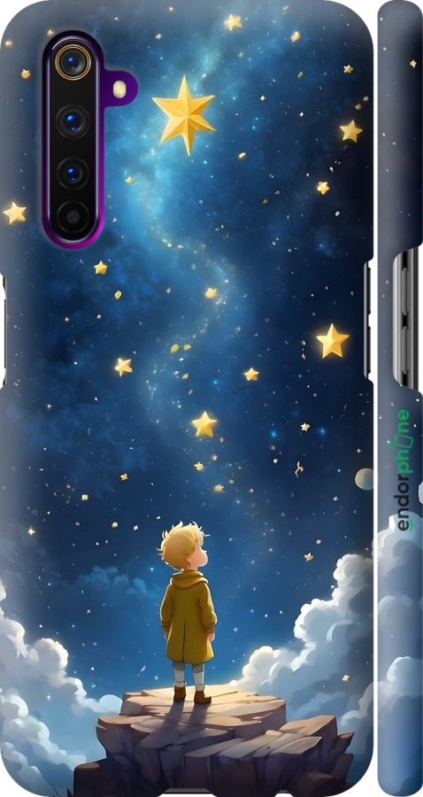 3D пластиковий матовий чехол Маленький принц для Realme 6 Pro - 6326m-1893 изображение 