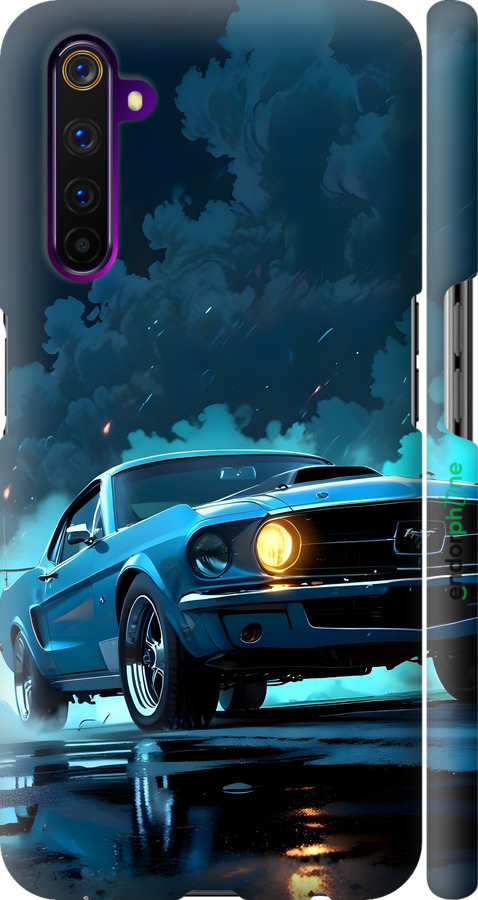 3D пластиковий матовий чехол Форд мустанг для Realme 6 Pro - 6374m-1893 изображение 