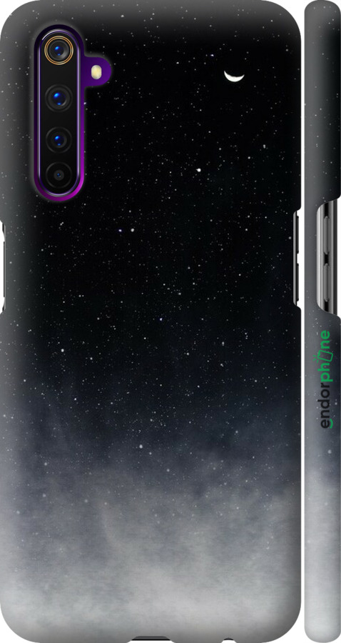 3D пластиковый матовый чехол Сині хмари, Синій місяць для Realme 6 Pro - 6396m-1893 изображение 