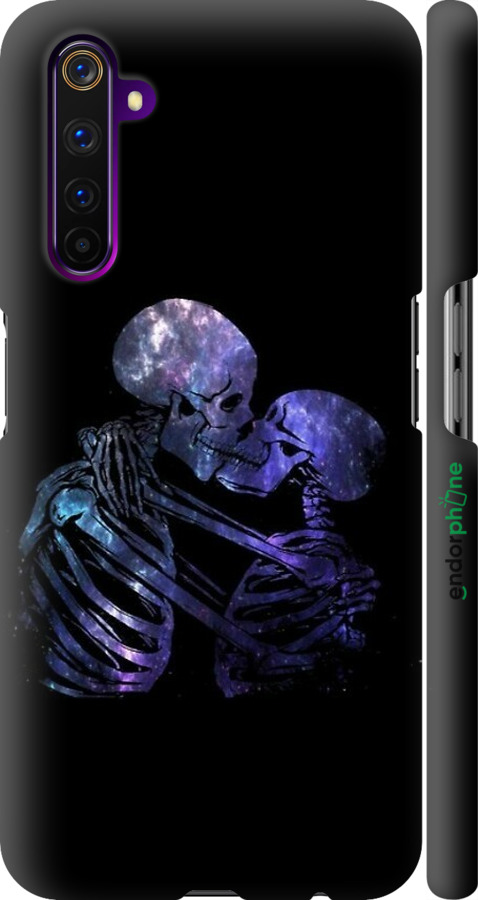 3D пластиковий матовий чехол Із зображенням скелета для Realme 6 Pro - 6537m-1893 изображение 
