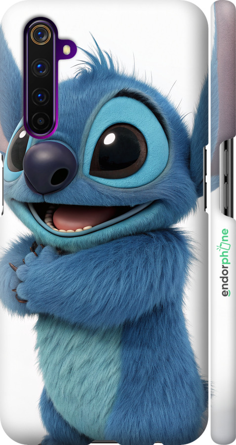 3D пластиковий матовий чехол Стіч 1 для Realme 6 Pro - 6686m-1893 изображение 