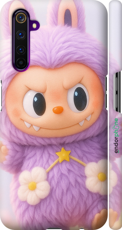 3D пластиковий матовий чехол Лабубу для Realme 6 Pro - 6708m-1893 изображение 