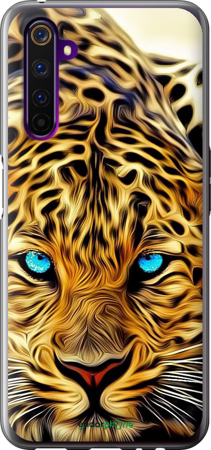 2D пластиковий чехол Леопард для Realme 6 Pro - 6611t-1893 изображение 