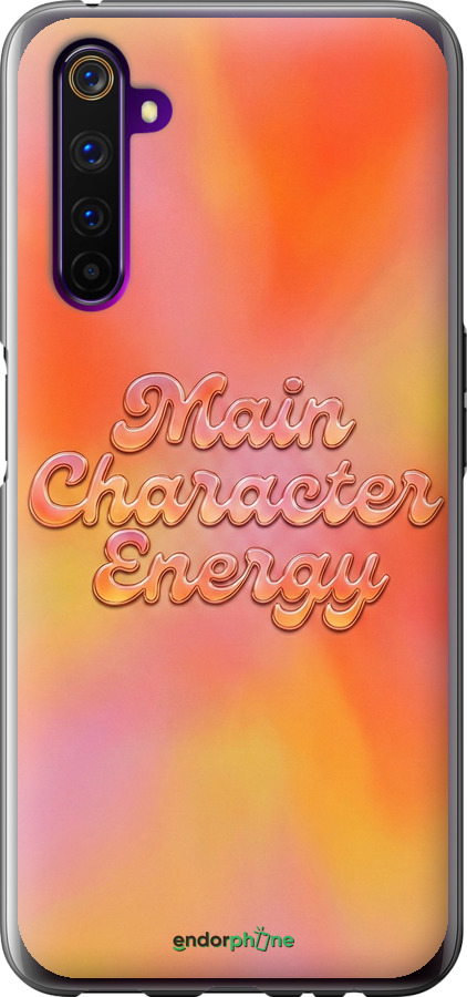 Силиконовый чехол Aura Gradient Main Character Energy Aesthetic Y2K для Realme 6 Pro - 6783u-1893 изображение 