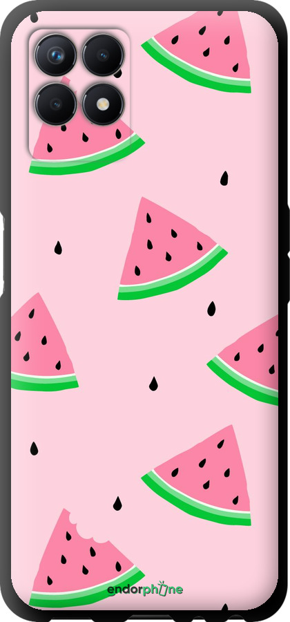 TPU чехол Розовый арбуз для Realme 8i - 4314b-2518 изображение 
