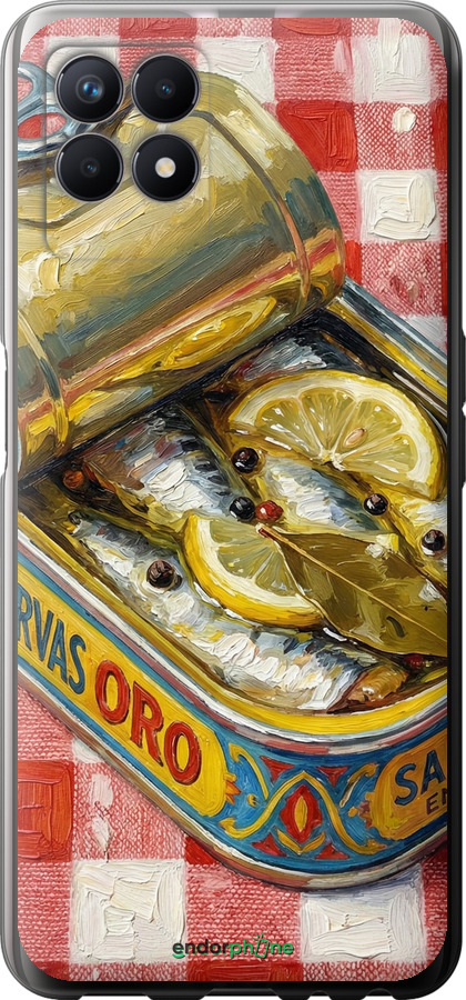 Силіконовий чехол Vintage Sardine Tin Phone для Realme 8i - 6772u-2518 изображение 