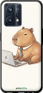 TPU чехол Funny Capybara CEO Working для Realme 9 - 6777b-2866 изображение 