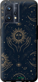 TPU чехол Celestial Harmony: Sun & Moon Gold Mystic Pattern для Realme 9 Pro Plus - 6778b-2596 изображение 