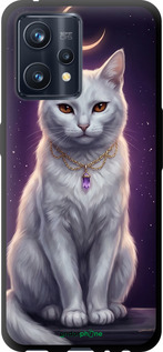 TPU чехол Mystic White Cat Gothic Dark Purple Gold для Realme 9 Pro Plus - 6805b-2596 изображение 