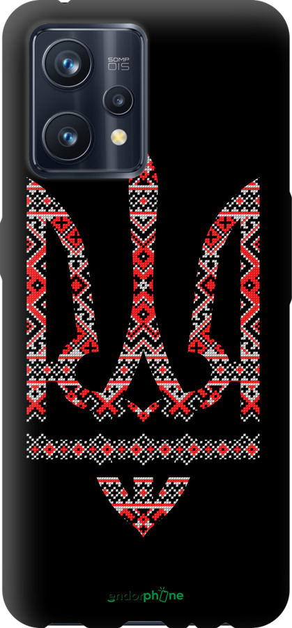 TPU чехол Герб - вишиванка на чорному фоні для Realme 9 Pro Plus - 1196b-2596 изображение 