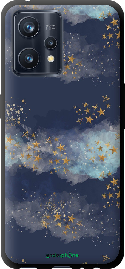 TPU чехол Ніч золоті зірки для Realme 9 Pro Plus - 5421b-2596 изображение 