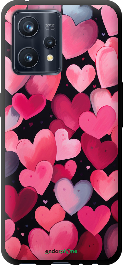 TPU чехол Сердечка 4 для Realme 9 Pro Plus - 5662b-2596 изображение 