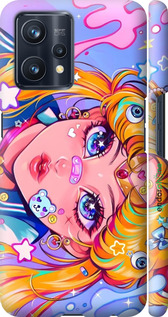 3D пластиковый матовый чехол Сейлор Мун 4 для Realme 9 Pro Plus - 6353m-2596 изображение 