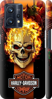 3D пластиковый матовый чехол Харлей девидсон для Realme 9 Pro Plus - 6370m-2596 изображение 