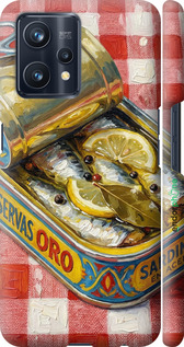 3D пластиковый матовый чехол 'Vintage Sardine Tin Phone' для Realme 9 изображение 13
