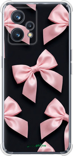 Силіконовий протиударний с посиленими кутами чехол Coquette Ribbons Dark Coquette для Realme 9 - 6767sp-2866 изображение 