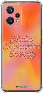 Силикон с усиленными углами чехол Aura Gradient Main Character Energy Aesthetic Y2K для Realme 9 Pro Plus - 6783sp-2596 изображение 