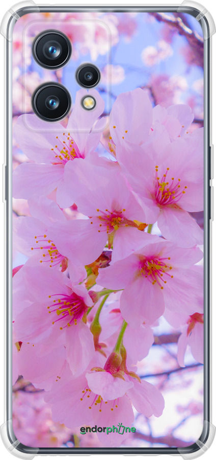 Силіконовий протиударний с посиленими кутами чехол Сакура для Realme 9 Pro Plus - 6029sp-2596 изображение 