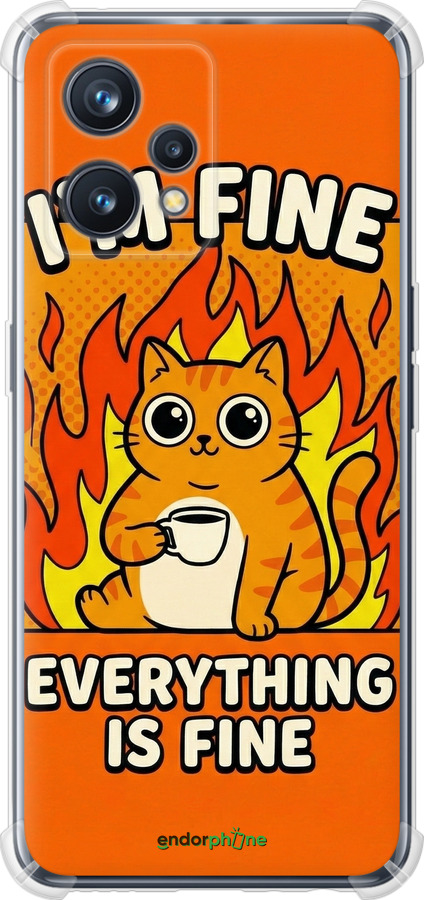 Силикон с усиленными углами чехол Funny Cat для Realme 9 - 6786sp-2866 изображение 